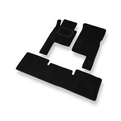 Alfombrillas de velour para Mercedes-Benz Classe G W463 (3 puertas) (1990-2018) - alfombras para coche - negro - DGS Autodywan