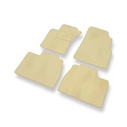 Alfombrillas de velour para Mercedes-Benz Classe M W163 (1997-2005) - alfombras para coche - beige - DGS Autodywan