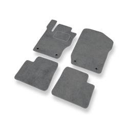 Alfombrillas de velour para Mercedes-Benz GL X164 (2006-2012) - alfombras para coche - gris - DGS Autodywan