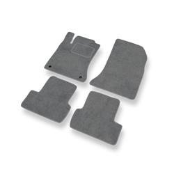 Alfombrillas de velour para Mercedes-Benz GLA (2013-2019) - alfombras para coche - gris - DGS Autodywan