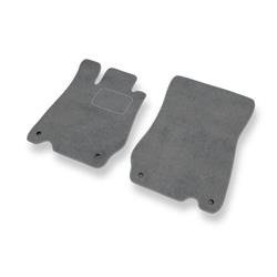 Alfombrillas de velour para Mercedes-Benz SL R230 (2002-2012) - alfombras para coche - gris - DGS Autodywan