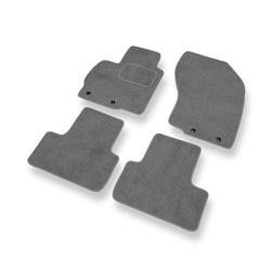 Alfombrillas de velour para Mitsubishi ASX (2010-2021) - alfombras para coche - gris - DGS Autodywan