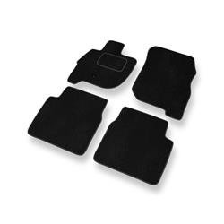 Alfombrillas de velour para Mitsubishi Galant IX (2006-2012) - alfombras para coche - negro - DGS Autodywan