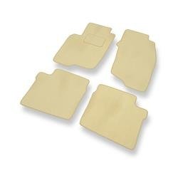 Alfombrillas de velour para Mitsubishi Space Star I (1999-2006) - alfombras para coche - beige - DGS Autodywan