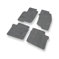 Alfombrillas de velour para Mitsubishi Space Star I (1999-2006) - alfombras para coche - gris - DGS Autodywan