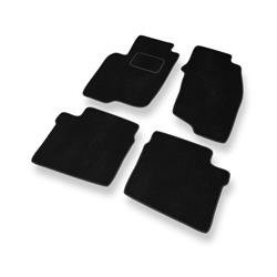 Alfombrillas de velour para Mitsubishi Space Star I (1999-2006) - alfombras para coche - negro - DGS Autodywan