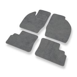 Alfombrillas de velour para Opel Agila A (2000-2007) - alfombras para coche - gris - DGS Autodywan