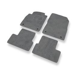 Alfombrillas de velour para Opel Astra J (2009-2019) - alfombras para coche - gris - DGS Autodywan