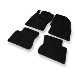 Alfombrillas de velour para Opel Corsa E (2014-2019) - alfombras para coche - negro - DGS Autodywan