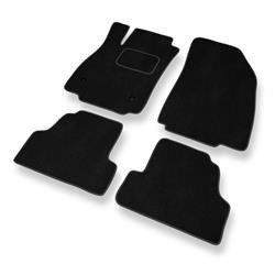 Alfombrillas de velour para Opel Mokka (2012-2019) - alfombras para coche - negro - DGS Autodywan