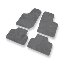 Alfombrillas de velour para Opel Tigra A (1994-2000) - alfombras para coche - gris - DGS Autodywan