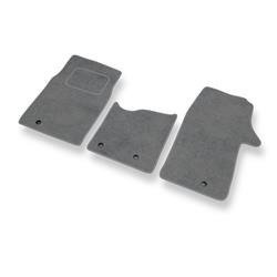 Alfombrillas de velour para Opel Vivaro II (2014-2018) - alfombras para coche - gris - DGS Autodywan