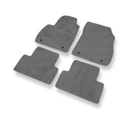 Alfombrillas de velour para Opel Zafira C (2011-2019) - alfombras para coche - gris - DGS Autodywan