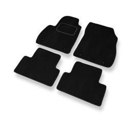 Alfombrillas de velour para Opel Zafira C (2011-2019) - alfombras para coche - negro - DGS Autodywan