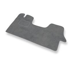 Alfombrillas de velour para Peugeot Boxer II, III (2006-....) - alfombras para coche - gris - DGS Autodywan