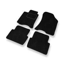 Alfombrillas de velour para Renault Laguna II (2000-2007) - alfombras para coche - negro - DGS Autodywan