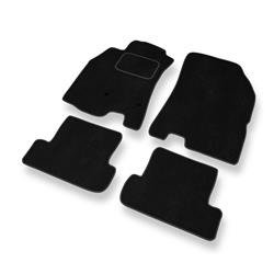 Alfombrillas de velour para Renault Megane III (2008-2016) - alfombras para coche - negro - DGS Autodywan