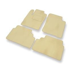 Alfombrillas de velour para Renault Scenic I (1996-2003) - alfombras para coche - beige - DGS Autodywan