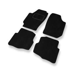 Alfombrillas de velour para Seat Cordoba II 6L (2002-2009) - alfombras para coche - negro - DGS Autodywan