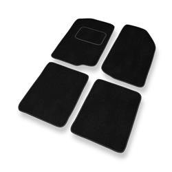 Alfombrillas de velour para Seat Toledo I (1991-1999) - alfombras para coche - negro - DGS Autodywan