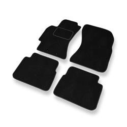 Alfombrillas de velour para Subaru Forester III (2008-2013) - alfombras para coche - negro - DGS Autodywan