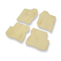 Alfombrillas de velour para Suzuki Jimny (1998-....) - alfombras para coche - beige - DGS Autodywan