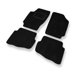 Alfombrillas de velour para Volkswagen Fox I (2003-2011) - alfombras para coche - negro - DGS Autodywan