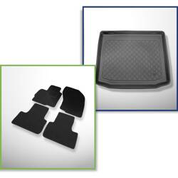 Conjunto: alfombrillas de fieltro + alfombrilla para maletero para Citroen C4 Aircross (05.2012-03.2017) 5 porte - Guardliner