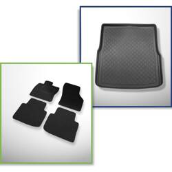 Conjunto: alfombrillas de fieltro + alfombrilla para maletero para Volkswagen Passat B8 (12.2014-....) 5 porte - Guardliner - también para GTE Plug-in Hybrid