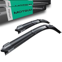 Escobillas limpiaparabrisas para la luna delantera para BMW X1 F48 SAV (10.2015-2022) - Motgum - escobillas planas Premium