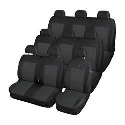 Fundas de asientos hechas a medida para Volkswagen Multivan T5 Furgoneta (2003-2015) para tres filas de asientos - Auto-Dekor - Elegance - P-1