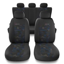 Fundas universales para asientos de coche para Audi A3 8L, 8P, 8V (1996-2019) - Auto-Dekor - Elegance - azul