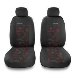 Fundas universales para asientos de coche para Audi A4 B5, B6, B7, B8, B9 (1995-....) - Auto-Dekor - Elegance 1+1 - rojo