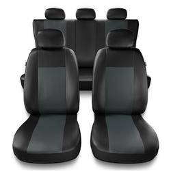 Fundas universales para asientos de coche para BMW 3 E30, E36, E46, E90, F30, G20, G21 (1982-2019) - Auto-Dekor - Comfort - gris