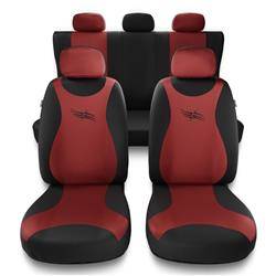 Fundas universales para asientos de coche para BMW Seria 4 (2013-2019) - Auto-Dekor - Turbo - rojo