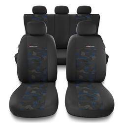 Fundas universales para asientos de coche para Dacia Dokker (2012-2019) - Auto-Dekor - Elegance - azul