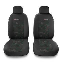 Fundas universales para asientos de coche para Nissan Qashqai I, II (2007-2019) - Auto-Dekor - Elegance 1+1 - verde