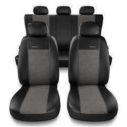 Fundas universales para asientos de coche para Peugeot 607 (2000-2010) - Auto-Dekor - Premium - rozmiar B - gris