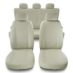 Fundas universales para asientos de coche para Seat Ibiza I, II, III, IV, V  (1984-2019) - Auto-Dekor - Modern - MC-3 (beige) MC-3 (beige)