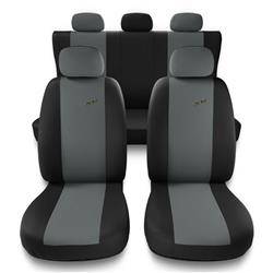 Fundas para Asientos Coche Compatible Híbrido Revestimiento Negro