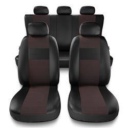 Fundas universales para asientos de coche para Seat Ibiza I, II, III, IV, V  (1984-2019) - Auto-Dekor - Comfort - gris gris