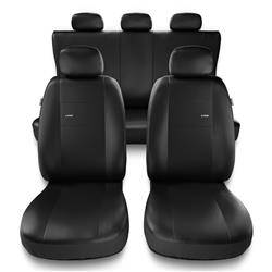Fundas universales para asientos de coche para Seat Ibiza I, II, III, IV, V (1984-2019) - Auto-Dekor - X-Line - negro