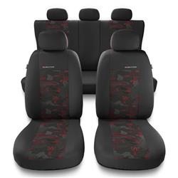 Fundas universales para asientos de coche para Toyota Auris I, II (2006-2019) - Auto-Dekor - Elegance - rojo