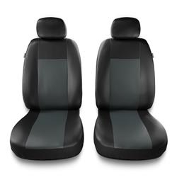 Fundas universales para asientos de coche para Toyota Corolla VII, VIII, IX, X, XI (1991-2019) - Auto-Dekor - Comfort 1+1 - gris