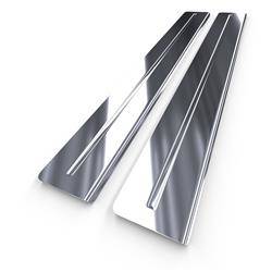 Protectores de acero para umbrales para Citroen Jumper III Furgoneta (5 puertas) - (2014-....) - Croni - Long Line - plateado (brillo)