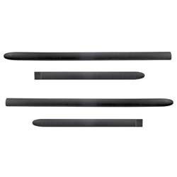 Protectores laterales negros para Honda Civic Hatchback (5 puertas) - (2001-2006) - Rider