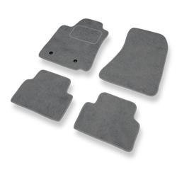 Alfombrillas de velour para Alfa Romeo 159 I (2005-2011) - alfombras para coche - gris - DGS Autodywan