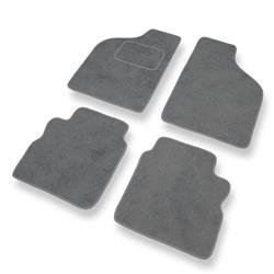 Alfombrillas de velour para Alfa Romeo 33 II (1990-1995) - alfombras para coche - gris - DGS Autodywan