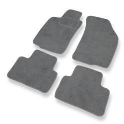 Alfombrillas de velour para Alfa Romeo GT (2003-2010) - alfombras para coche - gris - DGS Autodywan