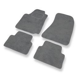 Alfombrillas de velour para Alfa Romeo Giulietta (2010-2020) - alfombras para coche - gris - DGS Autodywan